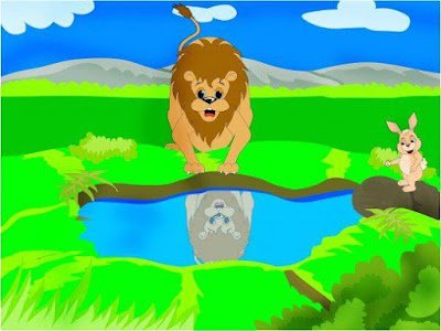 Lion and Rabbit Story in English for Kids with Moral