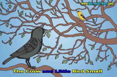 The Crow and Little Bird Moral Story in Hindi